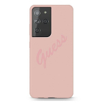 GUESS GUHCS21LLSVSPI S21 Ultra G998 rowy/pink hardcase Script Vintage