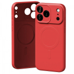 Mercury Poolsilikoonist MagSafe mbris iPhone 17 Pro Maxile, punane