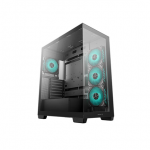 deepcool CG580 4F (schwarz, Tempered Glass x 2)