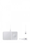 SAMSUNG Traadita laadija Duo 15W inkl. Adapter u. Kabel White, EP-P5400TW, jaemk