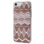 GUESS GUHCP7TGTA iPhone 7/8/SE 2020 / SE 2022 beowy/taupe hardcase Aztec Tribal 3D