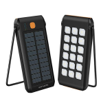 4smarts Powerbank Solarny TitanPack Flex 10000mAh must kollane|oran