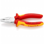 Knipex Kombizange 01 06 160 VDE (rot/gelb, Griffe isoliert, VDE-geprft)