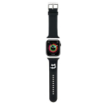 Karl Lagerfeld Pasek KLAWMSLCNK Apple Watch 38/40/41mm tarny/must rihm 3D kummist Choupette Heads