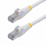 StarTech.com 15 m valge CAT8 Ethernet-kaabel, snagless RJ45, 25G/40G, 2000 MHz, 100 W PoE++, S/FTP, 26 AWG puhas paljaskindel vaskjuht, LSZH, varjustatud vrgupatchkaabel koos koormusest vabastavate elementidega, individuaalselt testitud