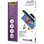 FELLOWES 80mic Laminating Pouches A4 Glossy (100 pcs)