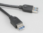 Akasa USB 3.0 kaabel, pikenduskaabel, 1,5 m, must