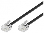 MicroConnect ModularCable RJ11 6P/4C 2m Black