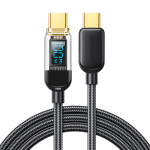 . Kabel Joyroom S-CC100A4 USB-C - USB-C 100W 480Mb/s 1,2m - mustTranslation: Joyroom S-CC100A4 USB-C cable - USB-C 100W 480Mb/s 1.2m - black