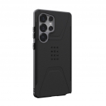 Urban Armor Gear UAG tsiviilpats, mis on meldud Samsung Galaxy S25 Ultra slearu andmele, must