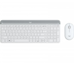 Logitech Slim Wireless Keyboard and Mouse Combo MK470 - OFFWHITE