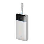 Cuktech LPB252N 120W 25000mAh toitebank integrieritud USB-C kaabliga - Valge