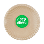 GoGreen Kompostitavad Go Green mustriga suhkrurootaldrikud 23cm 10 tk|0,15kg