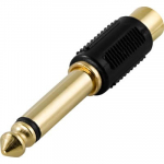 Deltaco 6,3 mm mono isane - RCA emane adapter (AA-23)