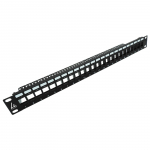 Lanview 24-port UTP Cat5e + Cat6 patch panel 1U for 19"" rack