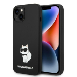 Karl Lagerfeld KLHMP14MSNCHBCK iPhone 14 Plus / 15 Plus 6,7" kvakott tarny/must Silikoonist Choupette MagSafe