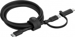 BELKIN 2-in-1 USB-C + Lightning kaabel, must (CAC003HQ1.5MBK)