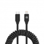 Tellur Laiendatav USB-C kuni Lightning kaabel PD27W kuni 1,8m Must