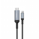 Ekraan peegelduskaabel USB C HDMI Hoco 4K 30Hz 1,8 m UA43 metallhall