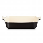 Le Creuset Rectangular Heritage Stoneware 32x24cm | 4L black