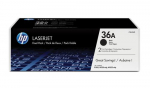 HP 36A 2-pakend musta Originaalse LaserJet tooneri kassettidega