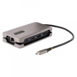 StarTech.com USB-C multiport-adapter, 4K 60Hz HDMI 2.0b, HDR, USB 3.2 Gen 2 10Gbps hub (2xUSB-C, 1xUSB-A), 100W PD pass-through, mini-reisimine dokkingjaam, 12/30 cm kaabel, slearvuti dokkingjaam