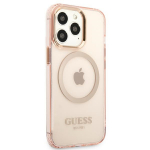 GUESS GUHMP13XHTCMP iPhone 13 Pro Max 6,7" rowy/roosa kva mbris Gold Outline Lbipaistev MagSafe