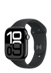 APPLE Watch Series 10 GPS + Cellular Jet Black Aluminium, must spordirihm M/L, MWY43QF/A, 46mm