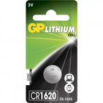 GP Lithium Coin CR1620 1's PET Childproof Card Lithium
