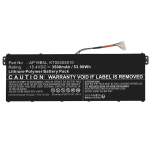 CoreParts Battery 51.68Wh Li-Polymer 15.2V 3400mAh, Black