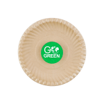 GoGreen Kompostitavad Go Green mustriga suhkrurootaldrikud 15cm 10 tk|0,08kg