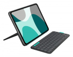 LOGITECH Flip Folio QWERTZ saksa Bluetooth Graafit
