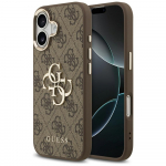 GUESS iPhone'i kest IPHONE 17 GUHCP17S4GMGCBR (PU W/ Big 4G Classic Logo) kuldne pruun
