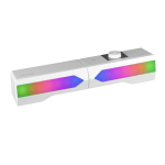 Mars Gaming MSDUOW Bluetooth 5.0 Stereo Soundbar klariga, RGB vrguga, DSP 15W / valge