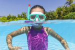Diving Mask With Snorkel Blue Bestway 24018