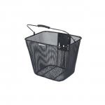 Front basket BASIL Bilbao KF, with handle, black
