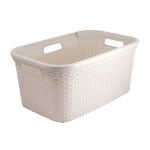 LAUNDRY BASKET CURVER RATTAN 45L CREAM