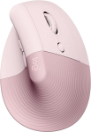 LOGITECH 4000 DPI tstethus ergonoomiline vertikaalne hiir roosakas/roosa