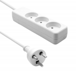 ProXtend Danish Power Strip 3-way 10M White