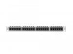 LANBERG Patch Panel 24 port 1U 19" kat.6 UTP szary