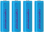 Esperanza Laetavad sinised AA / R6 patjad 2000mAh 4-riiklik pakett