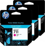 HP Tint CZ135A / 711, 3 tk, magenta