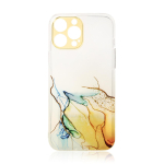 Hurtel Marble Case Cover for Xiaomi Redmi Note 11 Gel Cover Orange Marble
