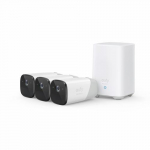 Eufy Kamera 2 Pro 3-Cam Kit Bullet IP turvakaamera Sisene AND amp; vlis 2048 x 1080 pikslit Seinaphine