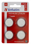 Verbatim LITHIUM BATTERY CR2450 3V 4 PACK CR2450, Single-use