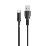 USAMS Kabel U68 microUSB 2A Fast Charge 1m czarny/must SJ502USB01 (US-SJ502)
