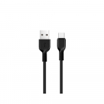 Hoco USB-kaabel A-st USB-C-sse, 2,4A, 2 m, X20, must