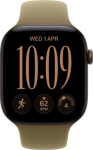 APPLE Vaata Watch 12 GPS 42mm Alu tume pronks Sport oliiv S/M