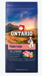 Ontario Koertele toidu Puppy ja Junior Suur, Kana ja Magus Porgand, 12 kg