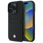 BMW BMHCP16X22RSEPK iPhone 16 Pro Max 6.9" tarny/must hardcase Sign Leather Cardslot